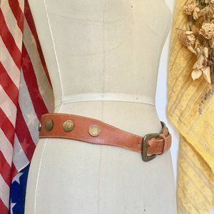 vintage || 70s 80s coin hip belt